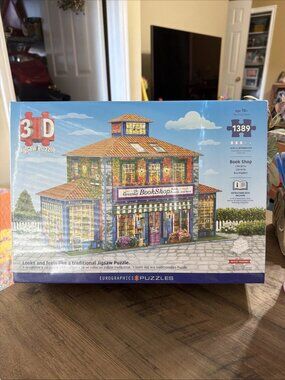 Eurographics 3D Book Shop 1389 Piece Puzzle - SEALED